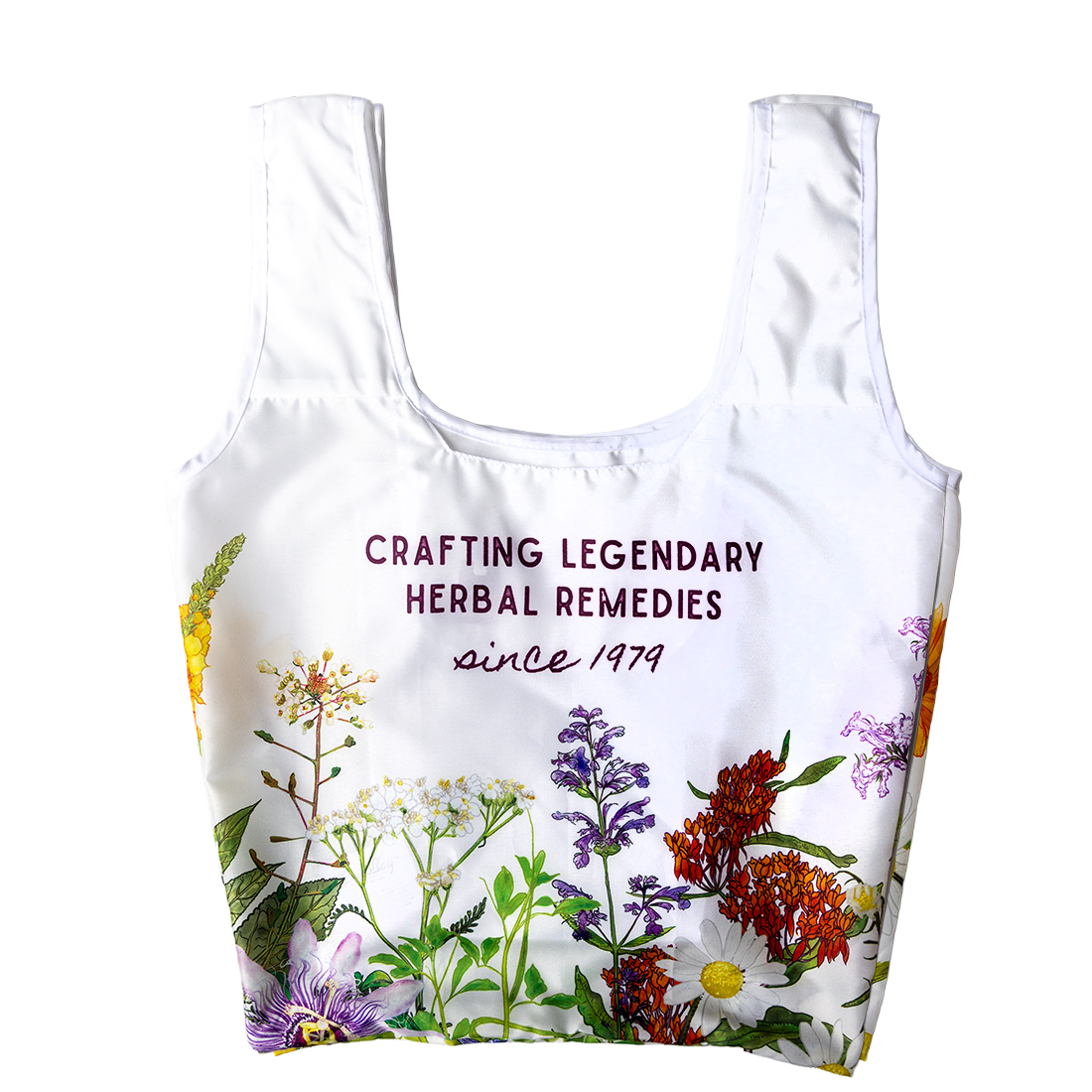 WishGarden Herbs Reusable ChicoBag - White