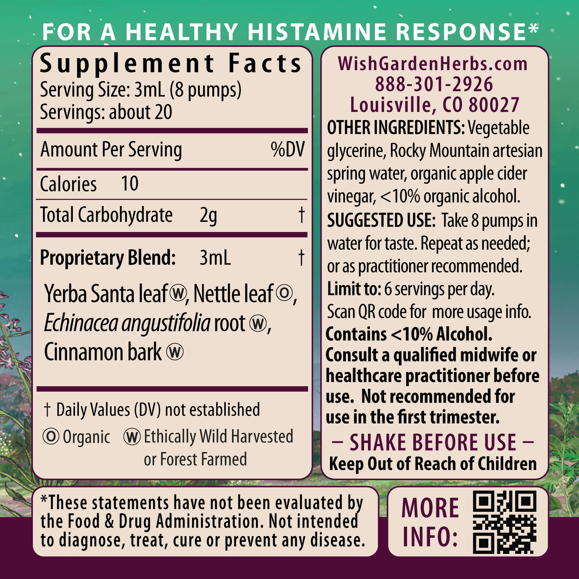 Kick-Ass Allergy Seasonal Rescue For Pregnancy Ingredients & Supplement Facts