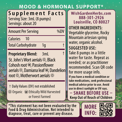 Postpartum Emotional Baby Blues Ingredients & Supplement Facts