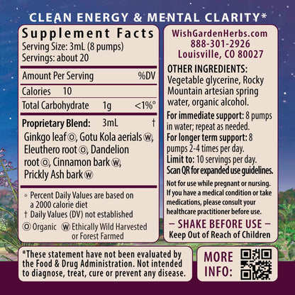 Genius Juice Cognitive Aid Ingredients & Supplement Facts