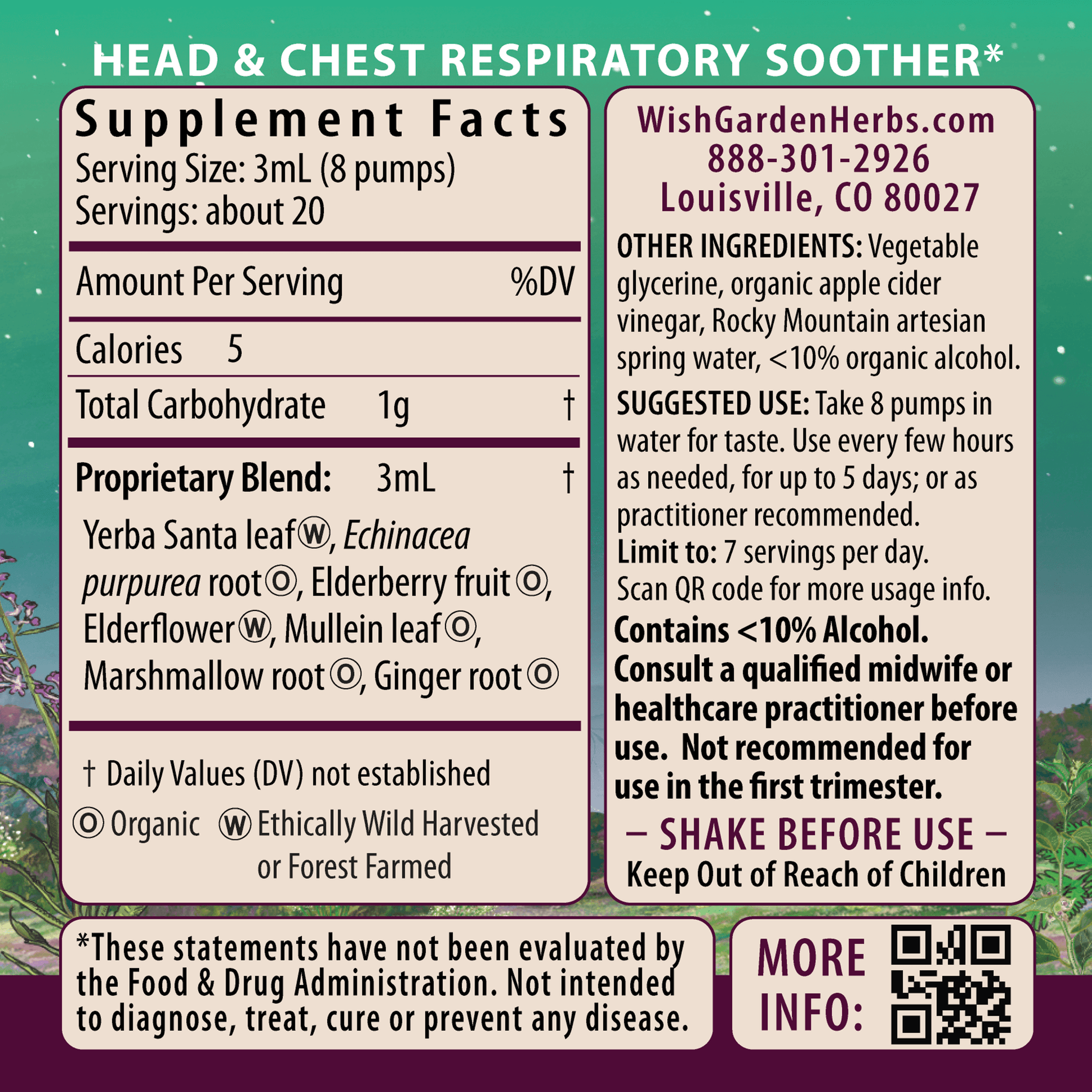 Congestion Rescue Immune Support for Pregnancy Ingredients & Supplement Facts