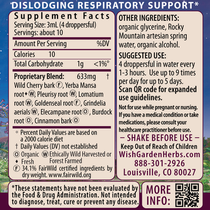 Get Over It!, Immune Recovery 1oz Dropper Supplement Facts and Suggested Use