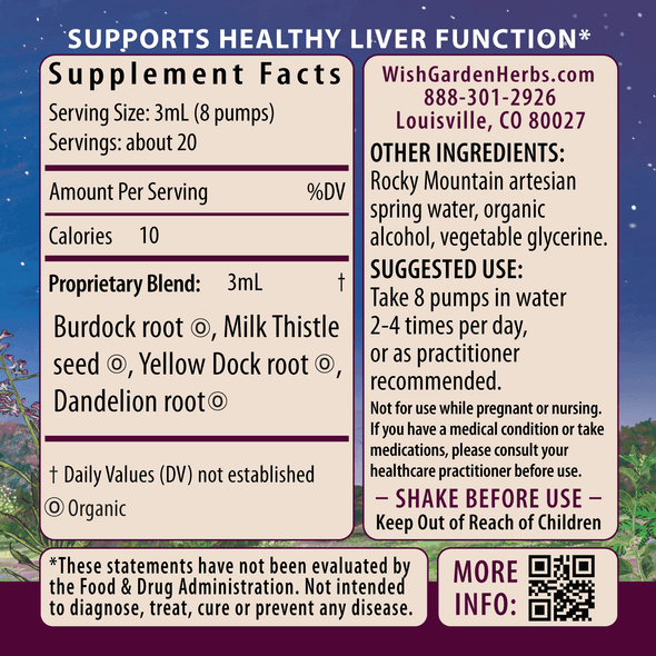 Liver Strength Daily Support Ingredients & Supplement Facts