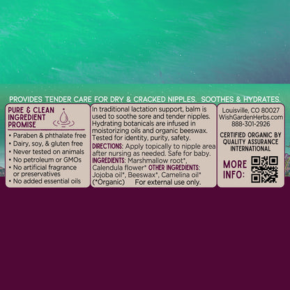New Mother Nursing Balm Ingredients & Supplement Facts
