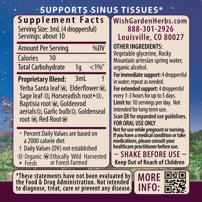 Kick-Ass Sinus, Move & Soothe 1oz Dropper Supplement Facts and Suggested Use