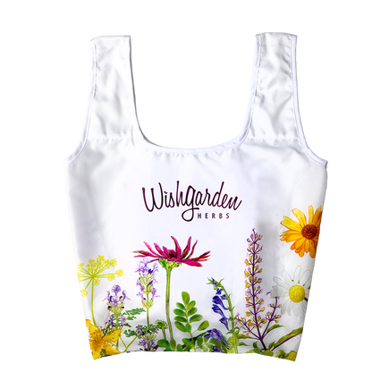 WishGarden Herbs Reusable ChicoBag - White