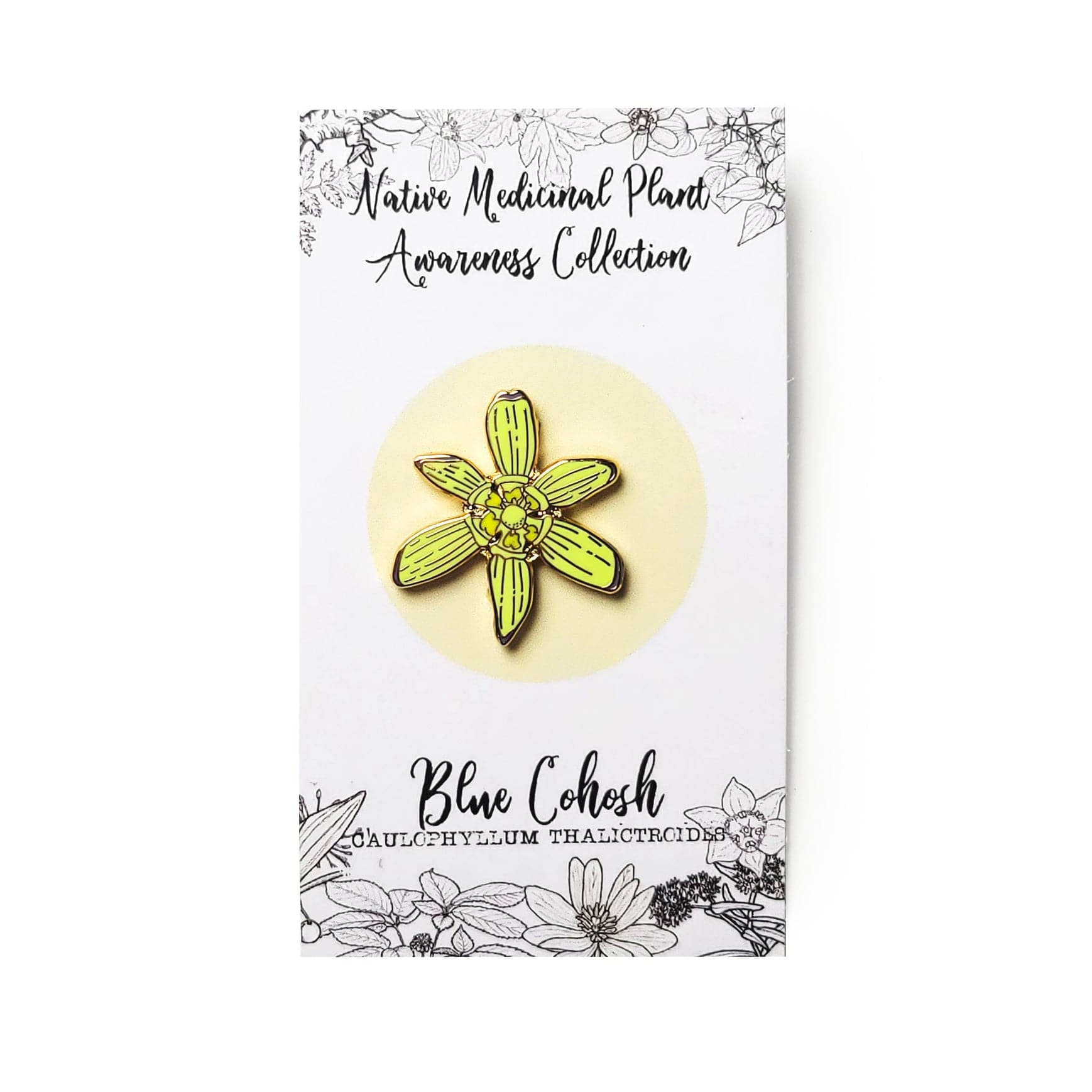 Blue Cohosh Enamel Pin